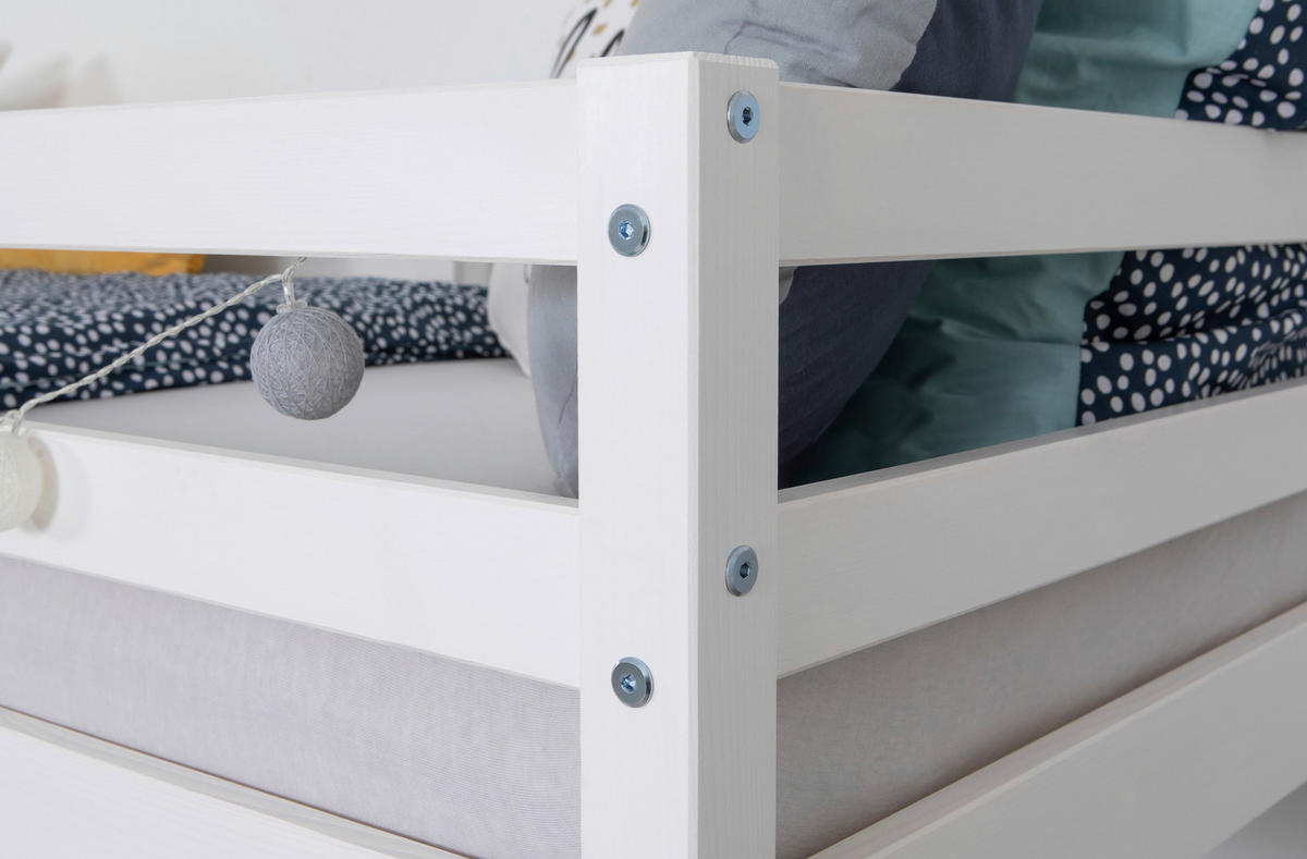 ETAGENBETT - Weiß, MODERN, Holz (90/200cm) - MID.YOU