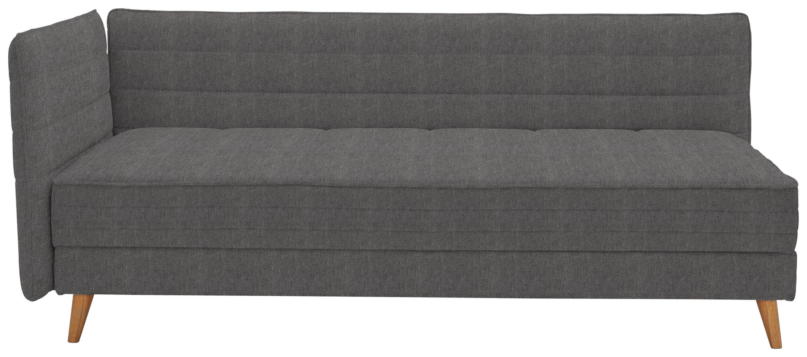 LIEGE  in Dunkelgrau  - Dunkelgrau, MODERN, Holz/Textil (210/84/130cm) - Joka