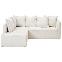 ECKSOFA in Chenille Beige  - Beige/Schwarz, Konventionell, Kunststoff/Textil (193/233cm) - Carryhome