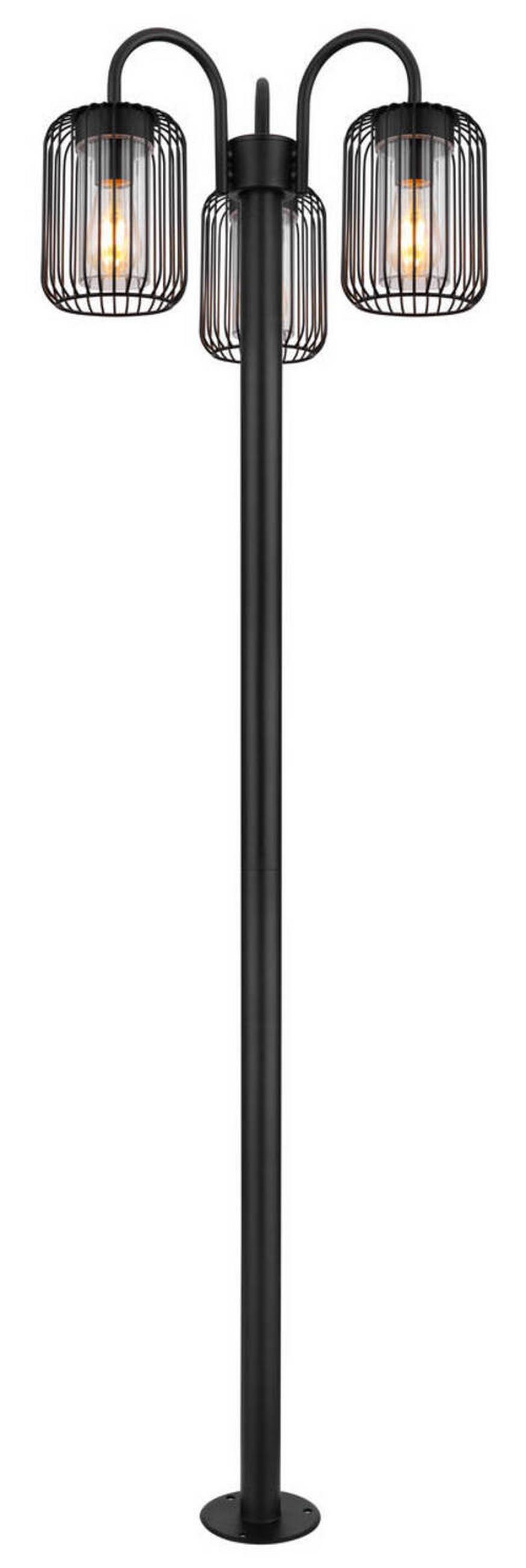 ZUNANJA SVETILKA  IP44      48,5/180 cm       - črna/prozorno, Basics, kovina/umetna masa (48,5/180cm) - Globo