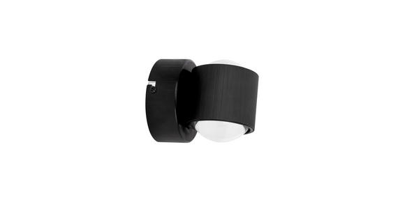 LED-WANDLEUCHTE 12/11 cm - Schwarz, Design, Kunststoff/Metall (12/11cm) - Novel