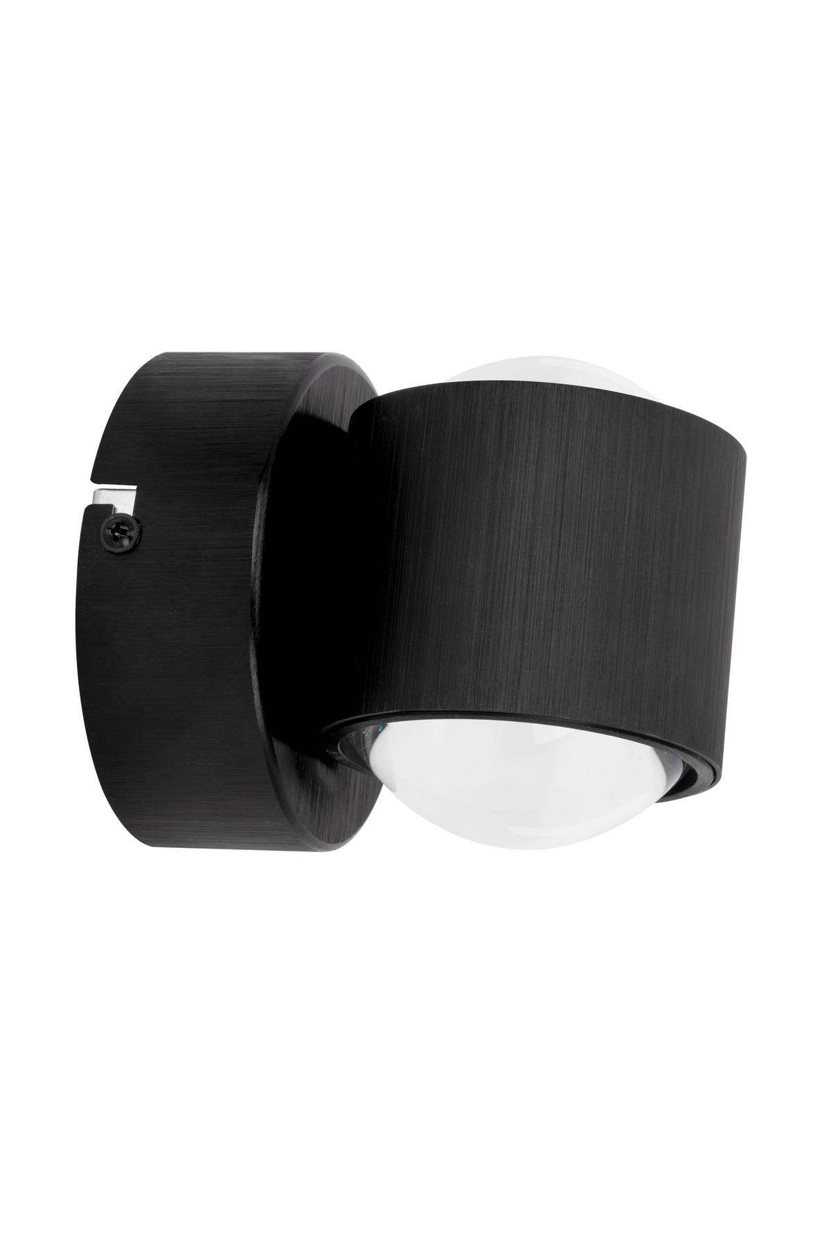 LED-WANDLEUCHTE 12/11 cm   - Schwarz, Design, Kunststoff/Metall (12/11cm) - Novel