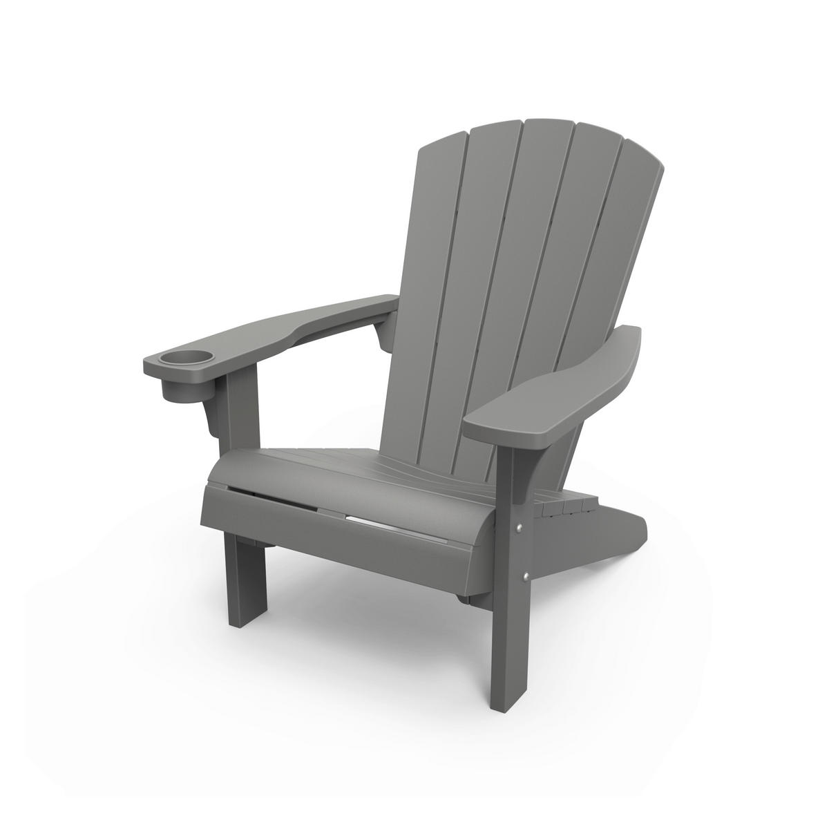 ZAHRADNÍ RELAXAČNÍ ŽIDLE, plast - barvy grafitu, Konvenční, plast (80/93/93cm) - Keter