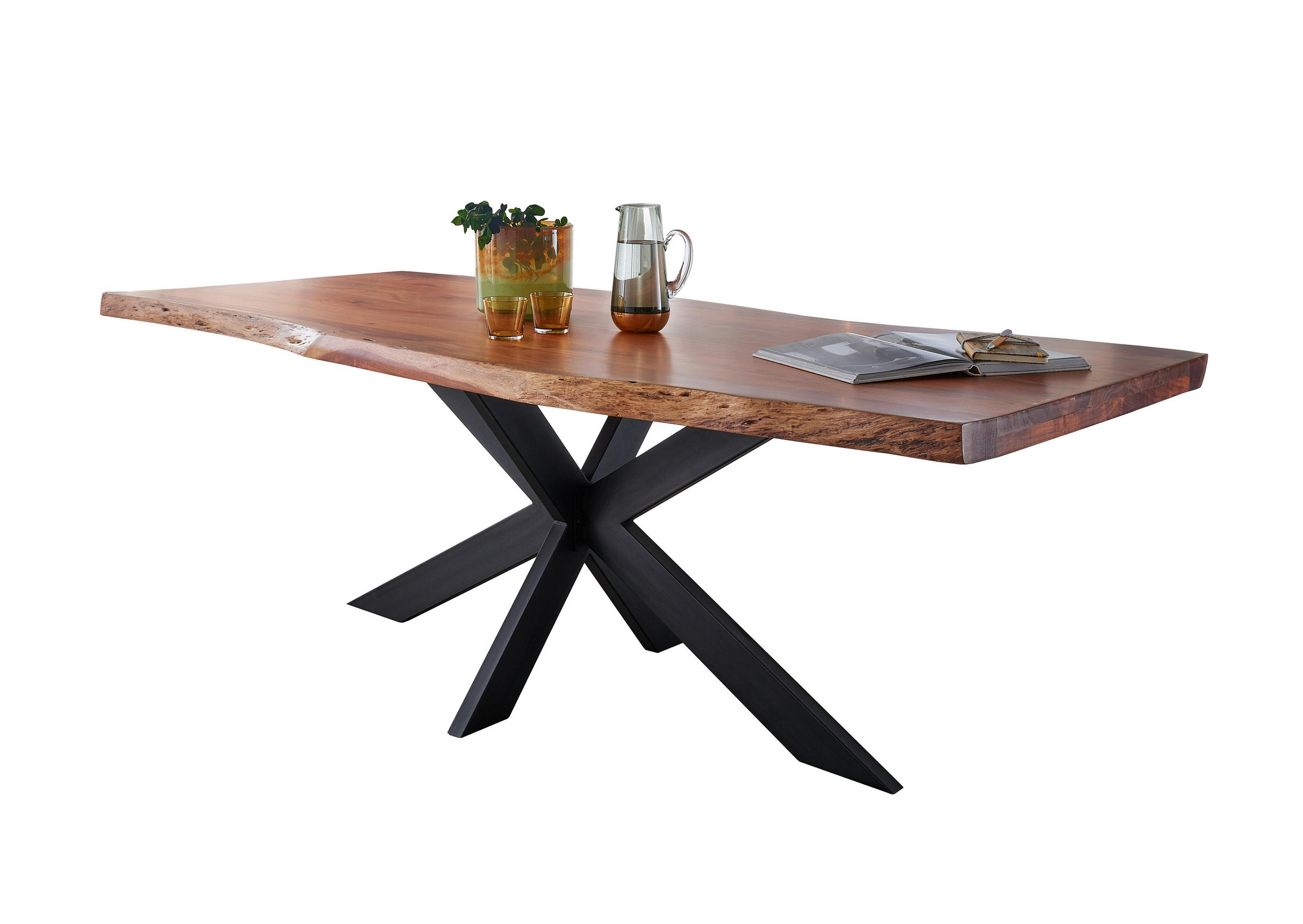 P & B JÍDELNÍ STŮL, akácie, barvy akácie, 200/100/76 cm