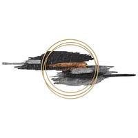 WANDDEKO Metall  - Goldfarben/Schwarz, LIFESTYLE, Metall (144,8/64,1/8,3cm) - Ambia Home