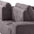 ECKSOFA in Flachgewebe Taupe  - Taupe, Design, Textil/Metall (260/188cm) - Hom`in