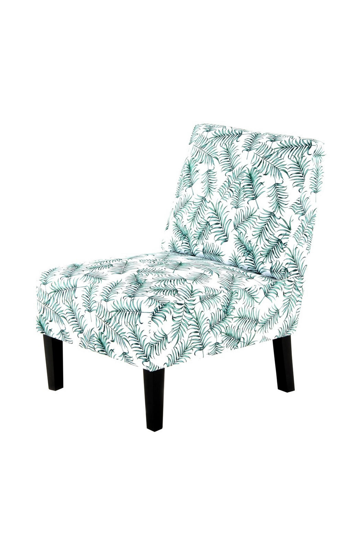 STUHL Flachgewebe Grün, Weiß  - Schwarz/Weiß, Design, Holz/Textil (56/73,5/84cm) - Kayoom