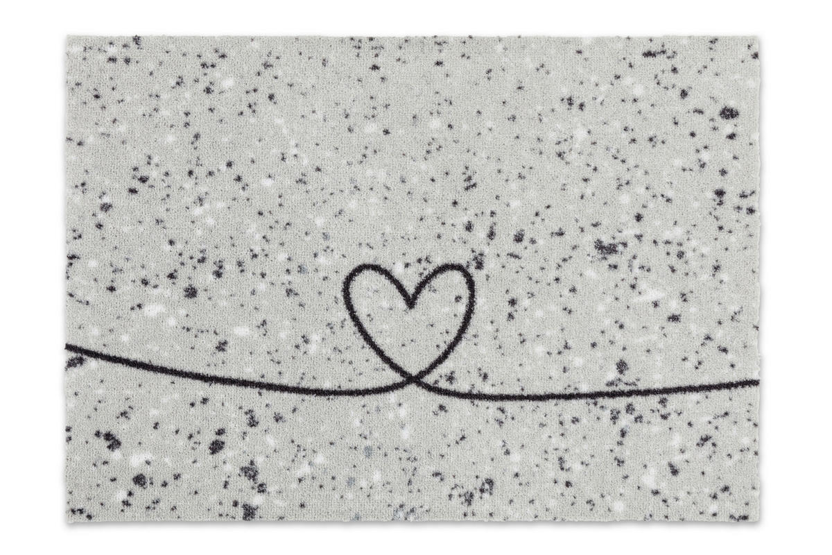 FUßMATTE  50/70 cm  Hellgrau  - Hellgrau, Basics, Kunststoff/Textil (50/70cm) - Astra