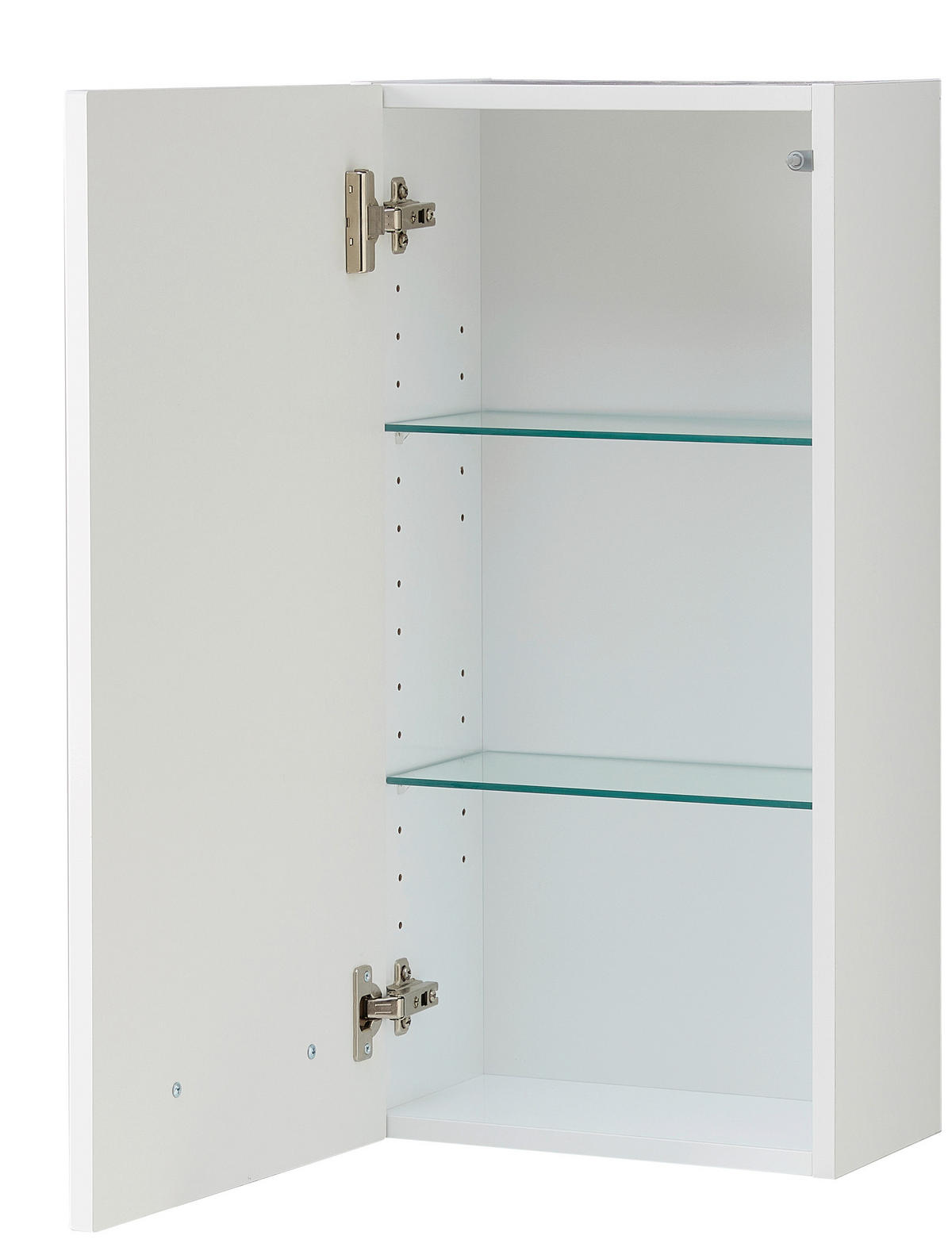 HÄNGESCHRANK 35/78,6/42,4 cm  - Chromfarben/Weiß Hochglanz, MODERN, Glas/Holzwerkstoff (35/78,6/42,4cm) - Sadena
