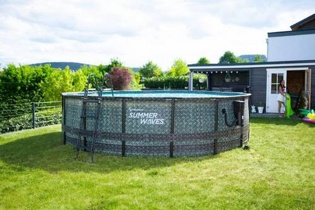 POOL PGP4A01648B 488/122 cm  - Grau, KONVENTIONELL, Kunststoff (488/122cm)