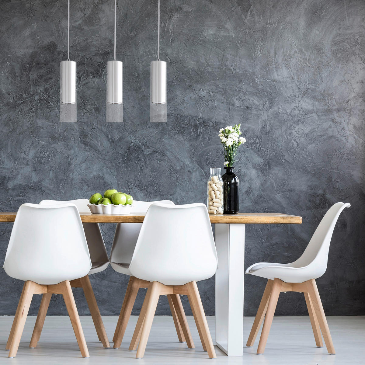 HÄNGELEUCHTE 7/150 cm    - Weiss, Basics, Glas (7/150cm)