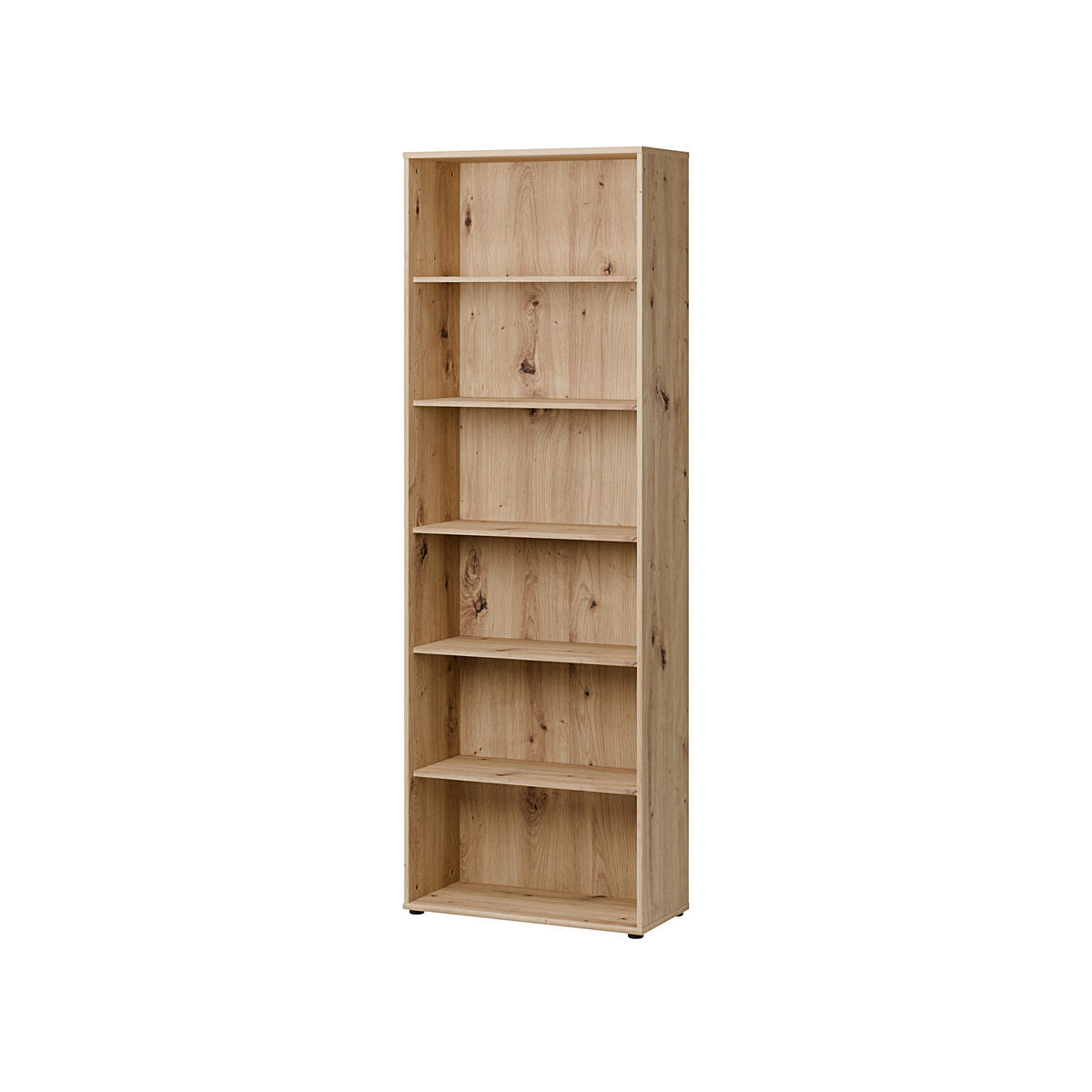 REGAL Eiche Artisan  - Schwarz/Eiche Artisan, Design, Holzwerkstoff/Kunststoff (73,7/216,7/34,8cm)