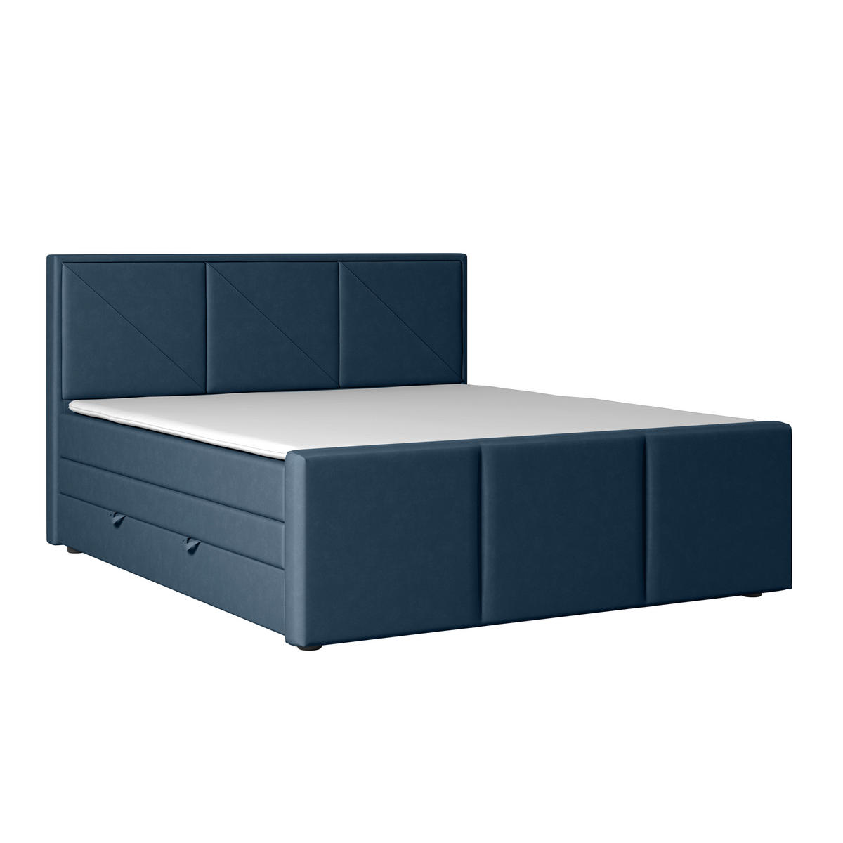 BOXSPRINGBETT 180/200 cm  in Blau  - Blau, Modern, Holz/Kunststoff (180/200cm) - MID.YOU