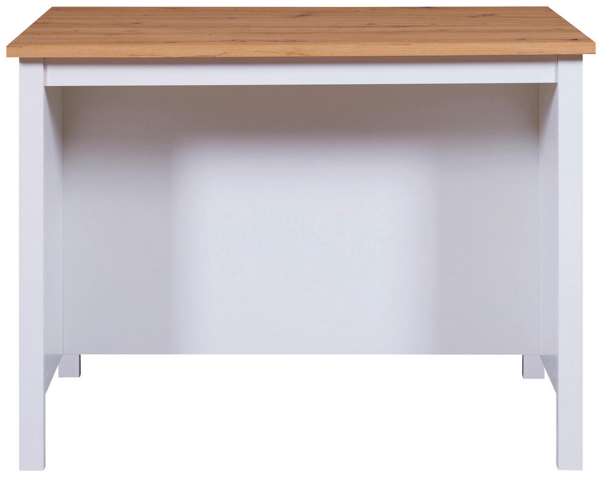 ÎLOT DE CUISINE   in Weiss, Eiche Artisan  - Weiss/Eiche Artisan, Konventionell, Holz/Holzwerkstoff (124/91,5/75cm) - MID.YOU