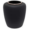 VASE  - Roségold/Schwarz, Trend, Metall (33,5/35cm) - Kayoom