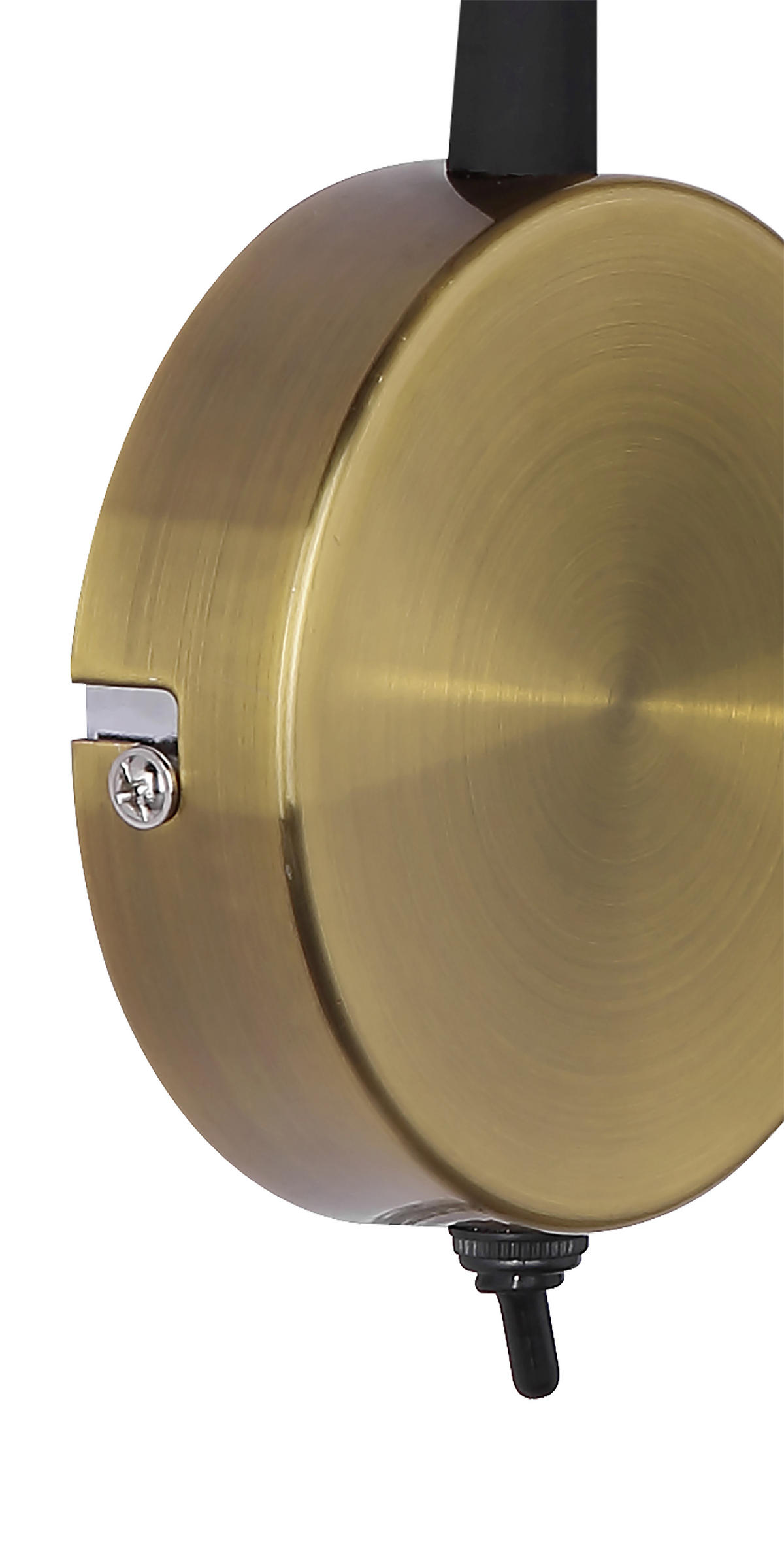 WANDLEUCHTE - Goldfarben/Schwarz, Basics, Metall (30/43cm) - Globo