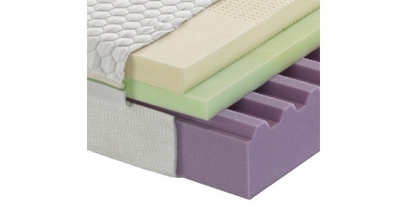 GELSCHAUMMATRATZE 90/200 cm Höhe ca. 24 cm - Weiß, Basics, Textil (90/200cm) - Dieter Knoll