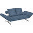SCHLAFSOFA Blau - Blau/Chromfarben, Design, Textil/Metall (210/68/90cm) - Innovation