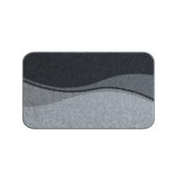 BADTEPPICH FLASH Anthrazit 65/115 cm  - Anthrazit, Basics, Kunststoff/Textil (65/115cm) - Grund
