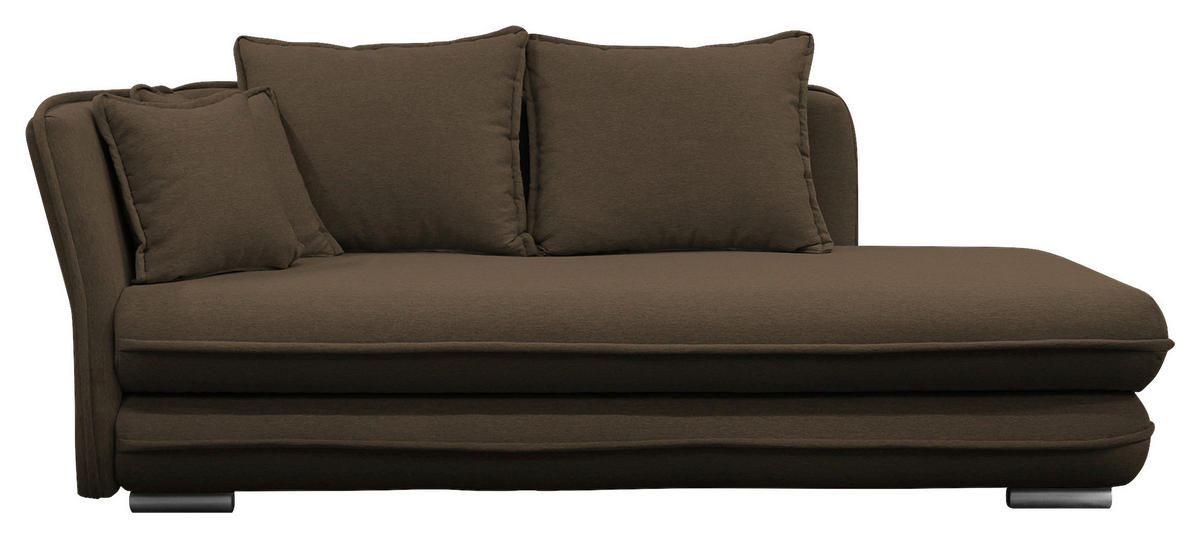 LIEGE  in Flachgewebe Braun  - Silberfarben/Braun, Design, Kunststoff/Textil (107/84-99/224cm) - MID.YOU