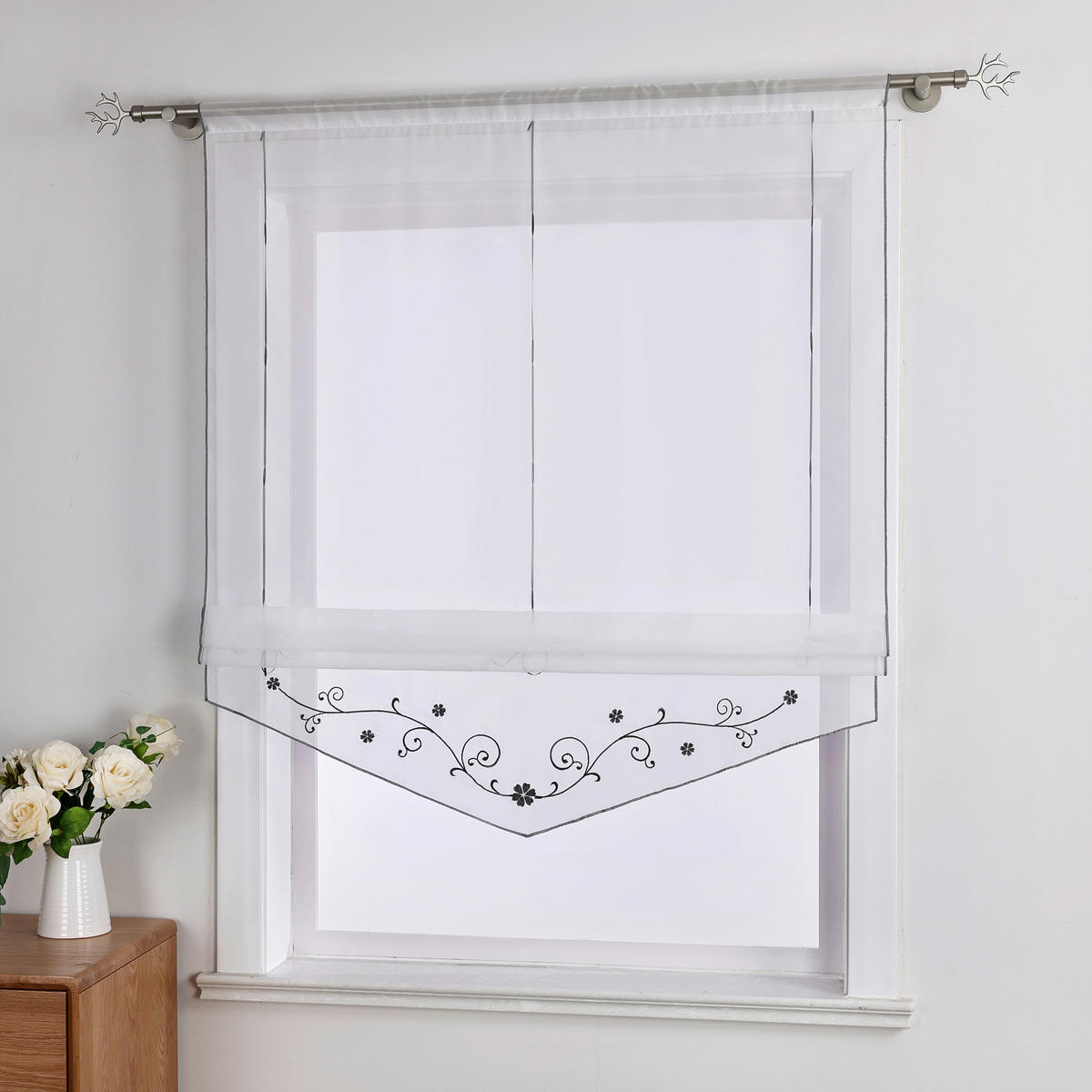 FALTROLLO  transparent  140/140 cm    - Weiß Hochglanz, Basics, Textil (140/140cm) - Joyswahl