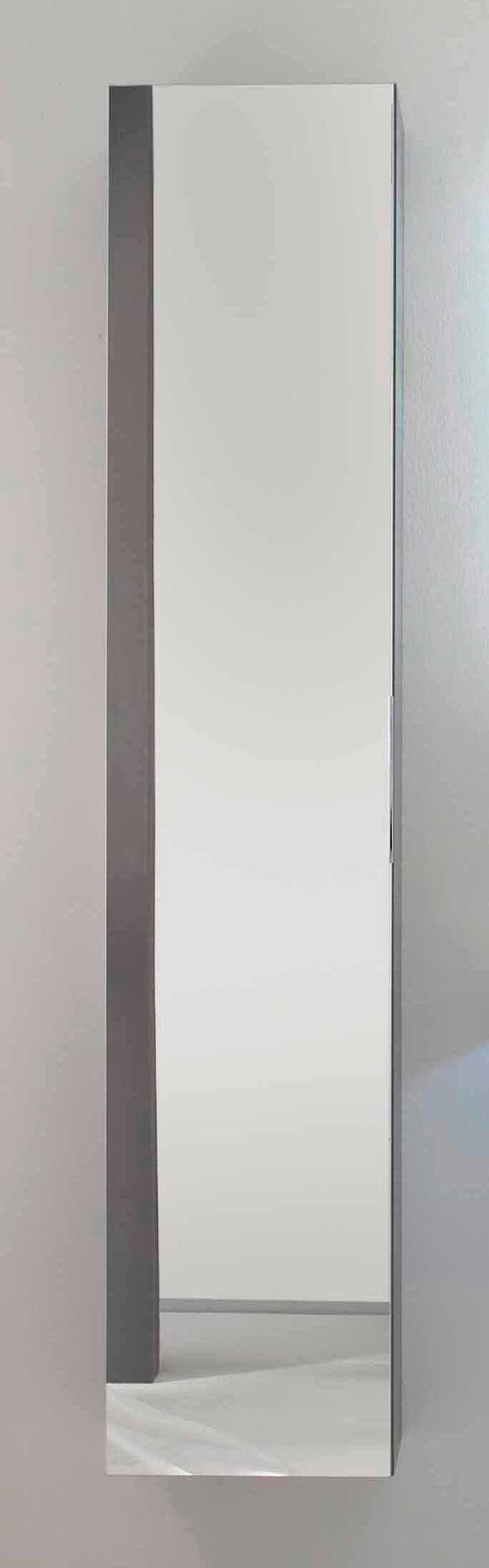 Dulap Suspendat  - grafit/gri, Basics, sticlă/material pe bază de lemn (35/168cm) - Leonardo