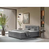 BOXSPRINGBETT 180/200 cm  Hellgrau  - Hellgrau/Schwarz, Modern, Karton/Holz (180/200cm) - MID.YOU