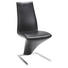 STUHL Echtleder Schwarz - Schwarz, Design, Leder/Metall - Rolf Benz
