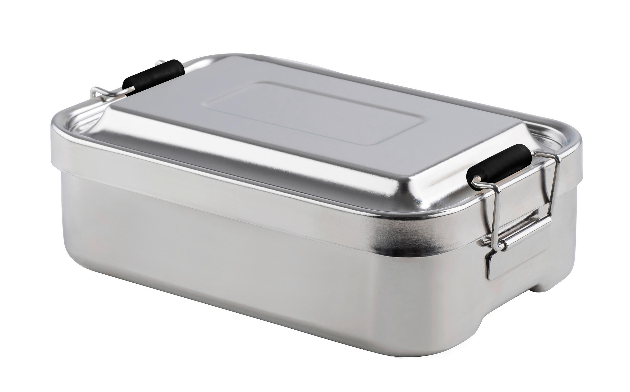 JAUSENBOX  - Edelstahlfarben, Basics, Metall (23/15/7,5cm) - Kelomat