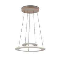 LED-HÄNGELEUCHTE Cromer 72,5/200 cm  - Beige/Grau, Design, Metall (72,5/200cm) - Trio Leuchten