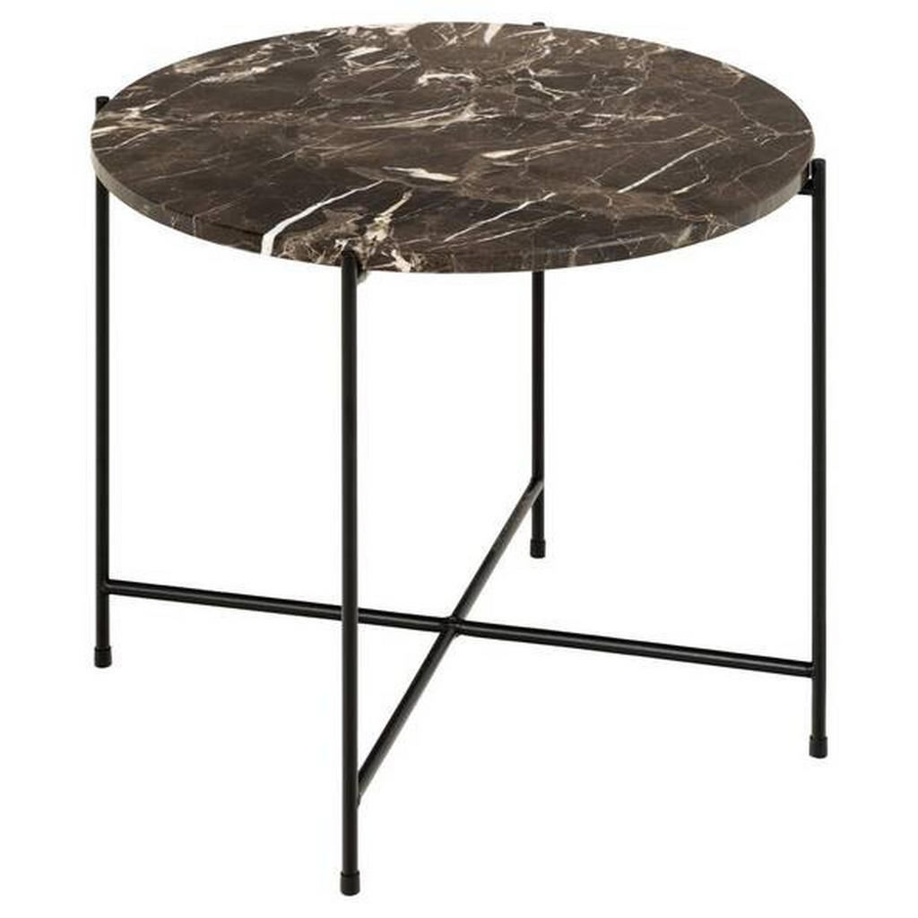 XXXL ODKLÁDACÍ STOLEK, tmavě hnědá, hnědá, kámen, 52/52/40 cm