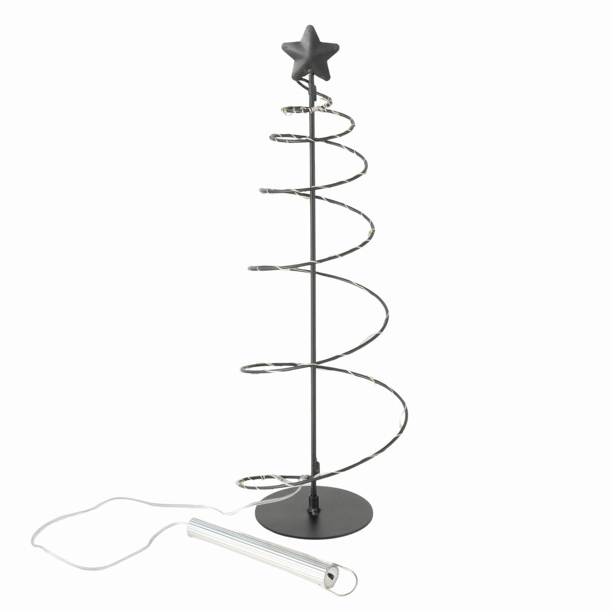 DEKORAČNÍ STROMEK - černá, Basics, kov (13/13/41cm)