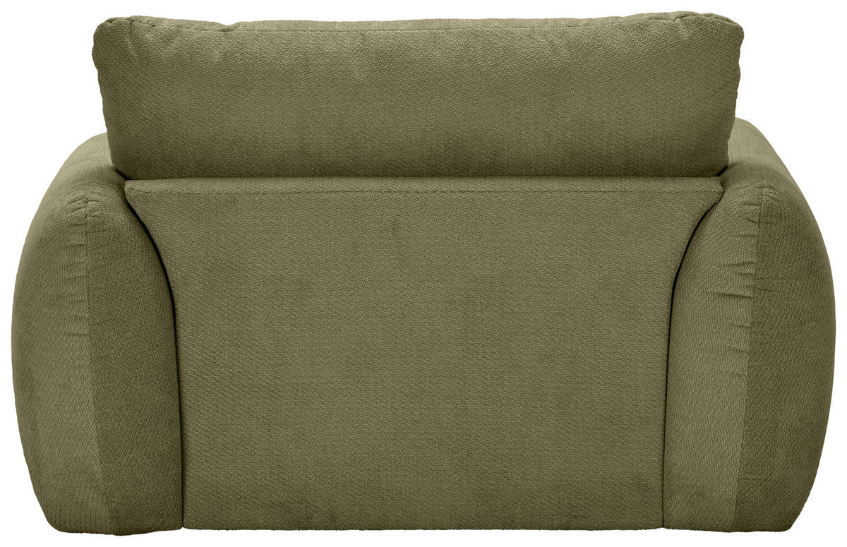 XXL-SESSEL - Schwarz/Olivgrün, KONVENTIONELL, Kunststoff/Textil (132/81/158cm) - Carryhome