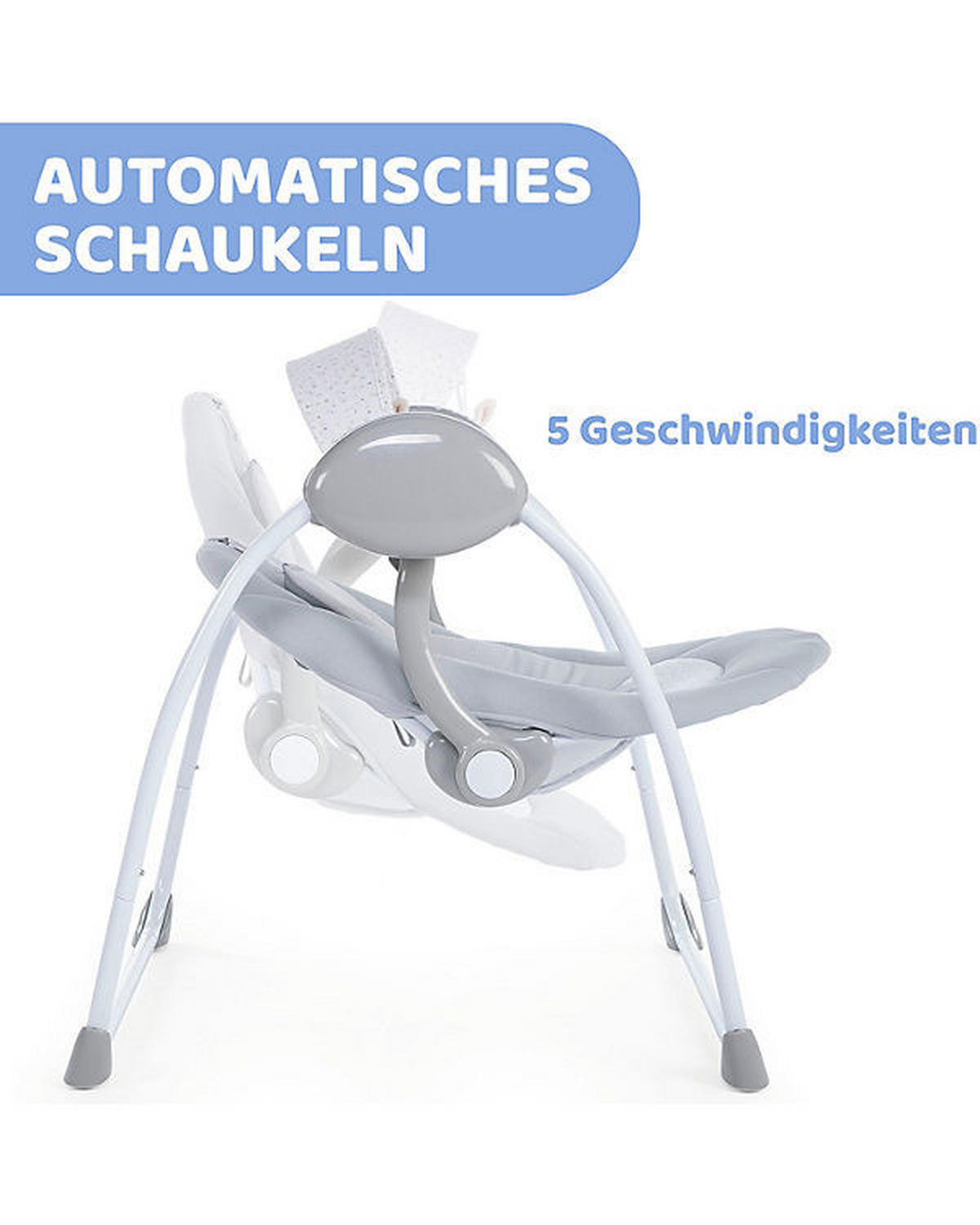 SCHAUKELWIPPE RELAX & PLAY   - Hellgrau, Basics, Textil/Metall (56/60/65cm) - Chicco