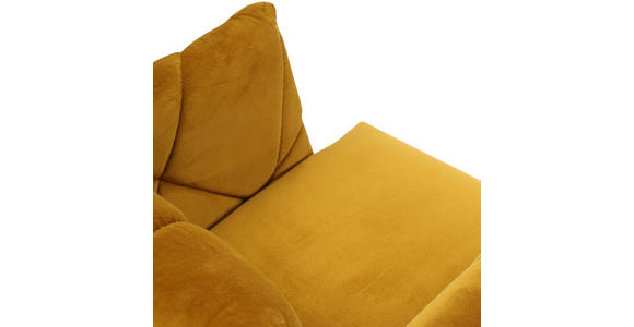 ARMLEHNSTUHL   Velours  - Gelb/Schwarz, Design, Textil/Metall (68/88/66cm) - Landscape