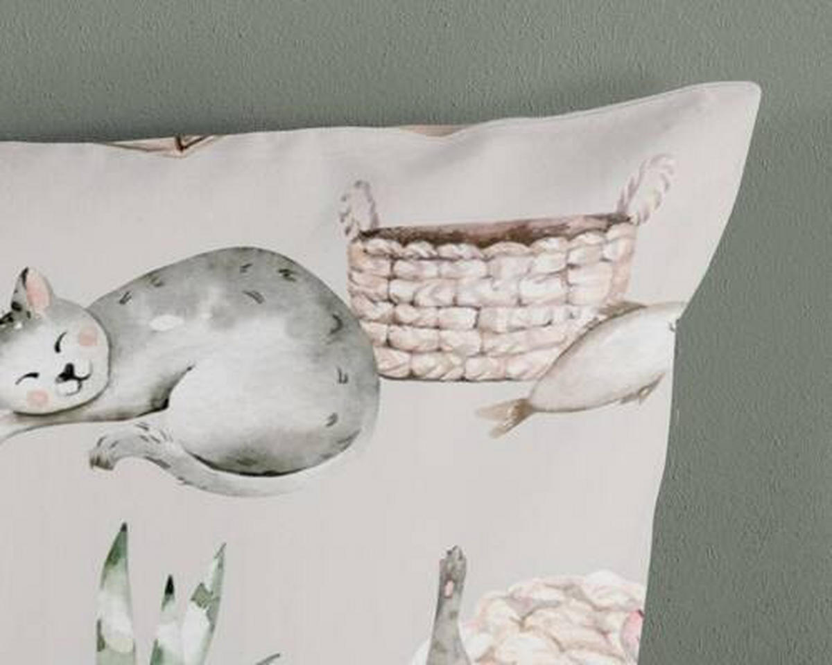 JUGENDBETTWÄSCHE 135/200 cm  - Beige/Grau, Design, Textil (135/200cm)