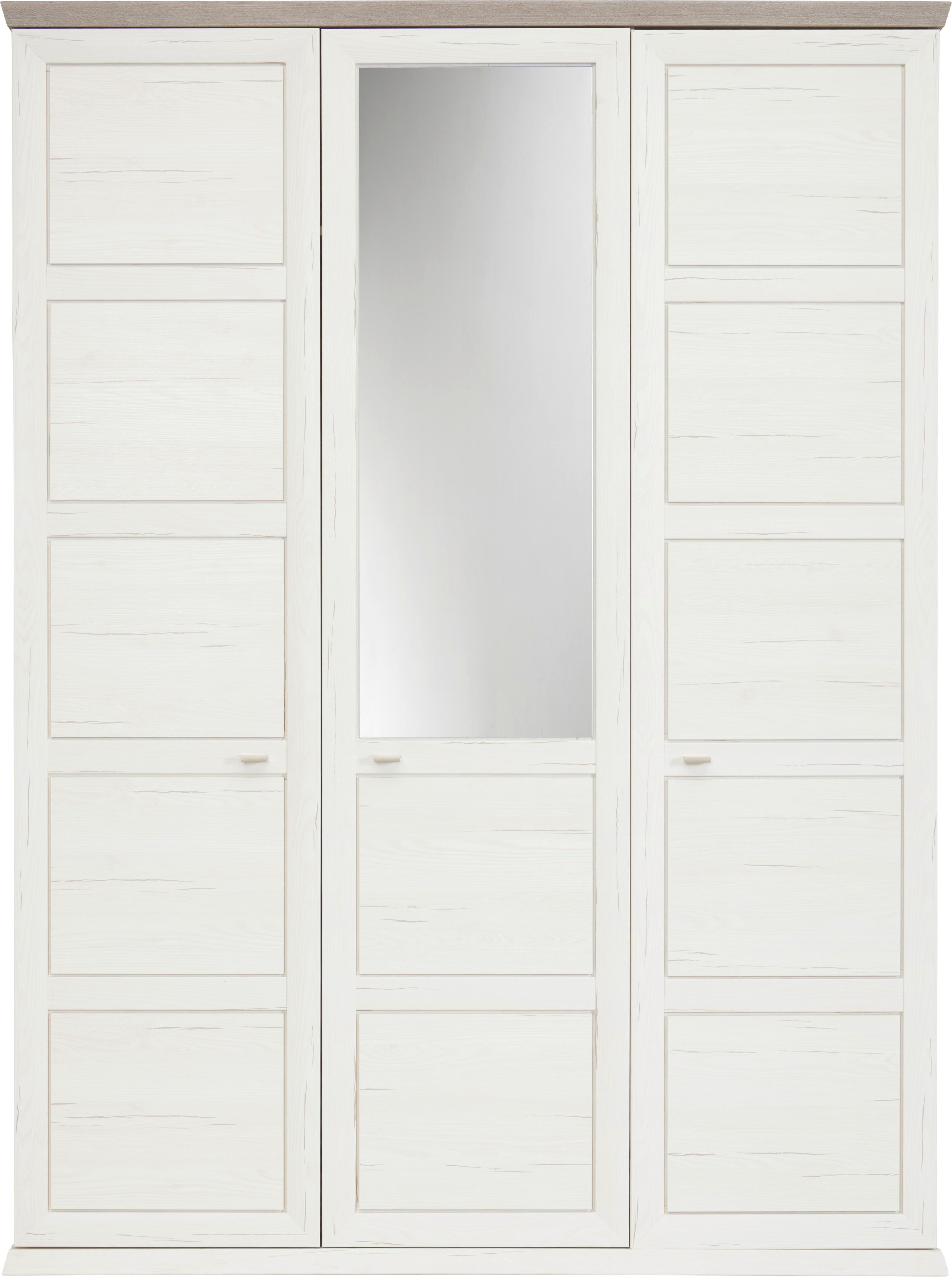 Hom`in SKŘÍŇ S OTOČNÝMI DVEŘMI, šedá, bílá, 154/209/60 cm - šedá,bílá - kompozitní dřevo