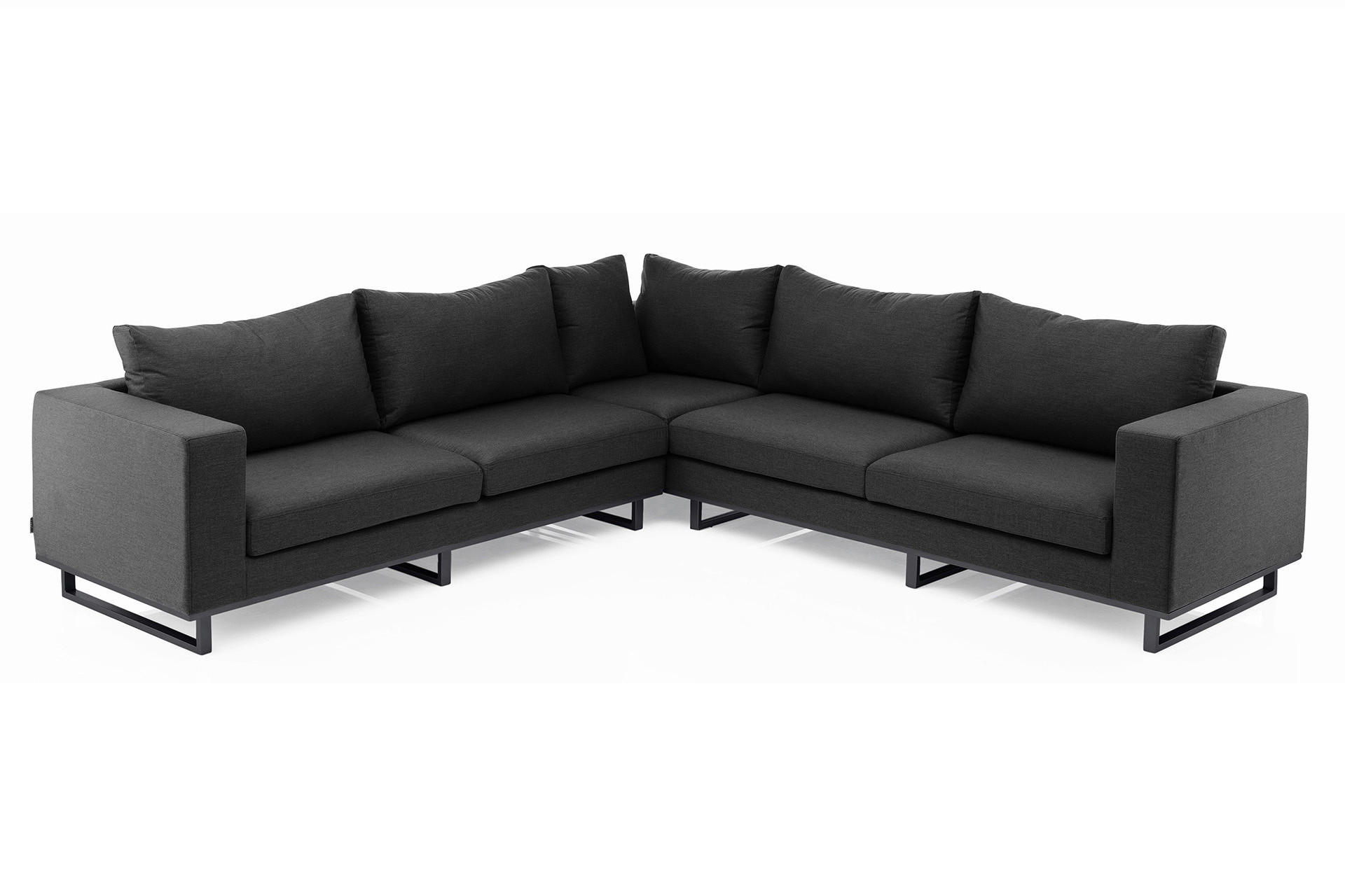 LOUNGEGARNITUR 288/217 cm Aluminium  - Anthrazit, Basics, Textil/Metall (288/217cm) - Kettler