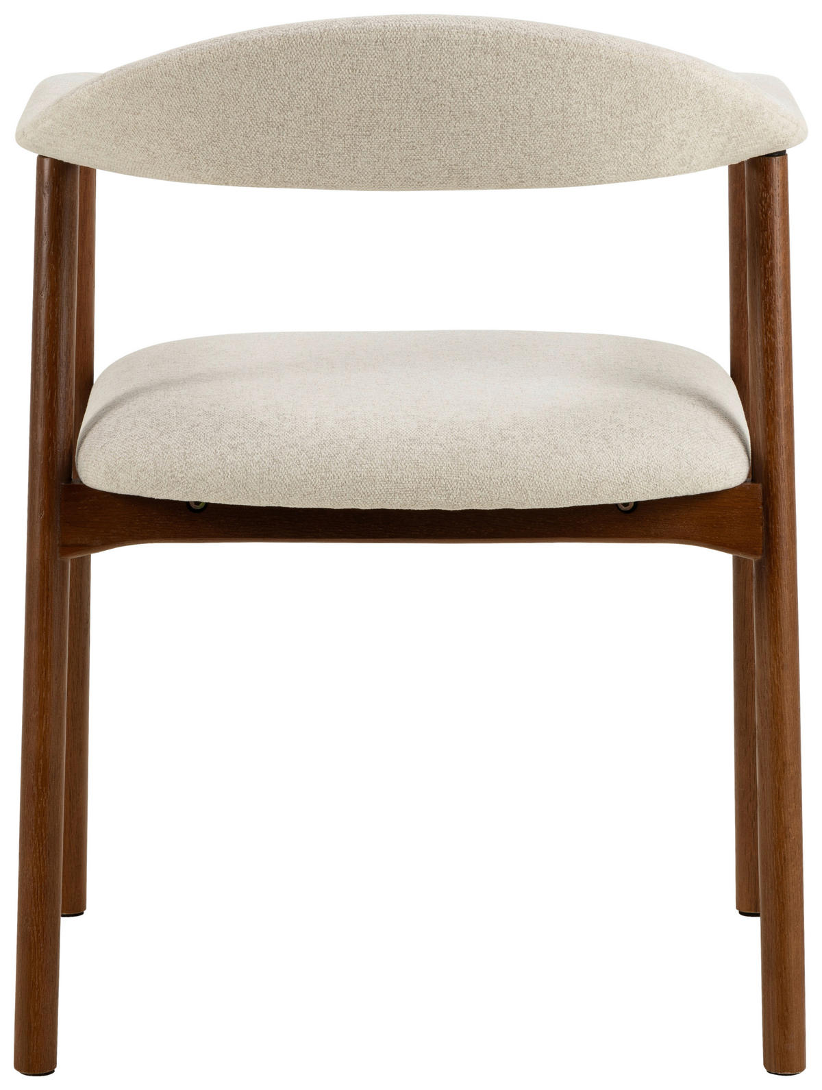 STOLIČKA S PODRÚČKAMI, plochá tkanina, béžová, farba vlašského orecha - farba vlašského orecha/béžová, Modern, drevo/textil (56/75,5/54cm) - MID.YOU