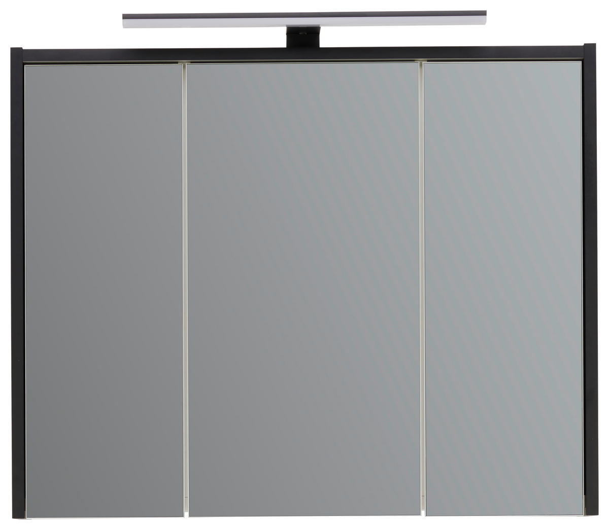 SPIEGELSCHRANK 74,5/62,7/16 cm  - Anthrazit, Basics, Glas/Holzwerkstoff (74,5/62,7/16cm) - home24