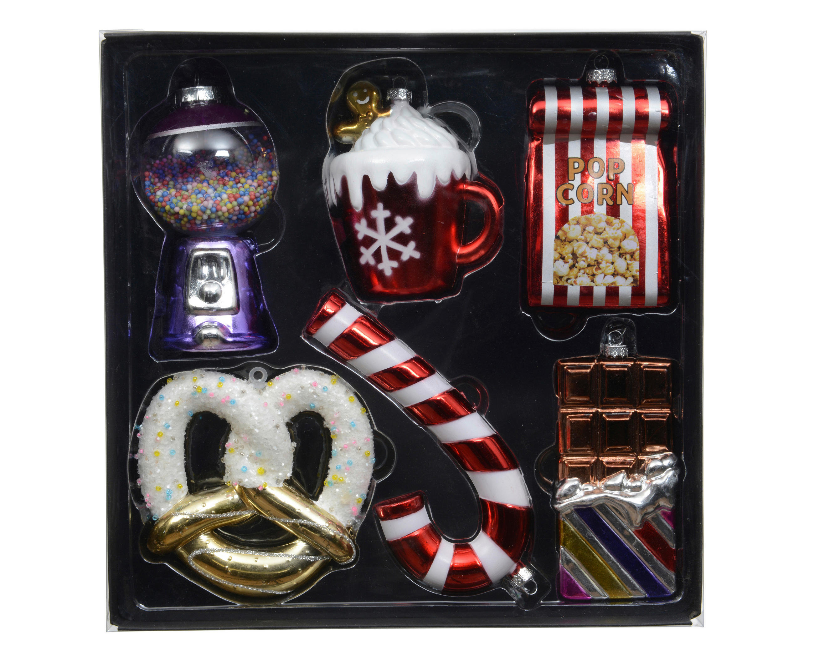 CHRISTBAUMKUGEL-SET  - Multicolor, Basics, Kunststoff (24.5/8/24.5cm)