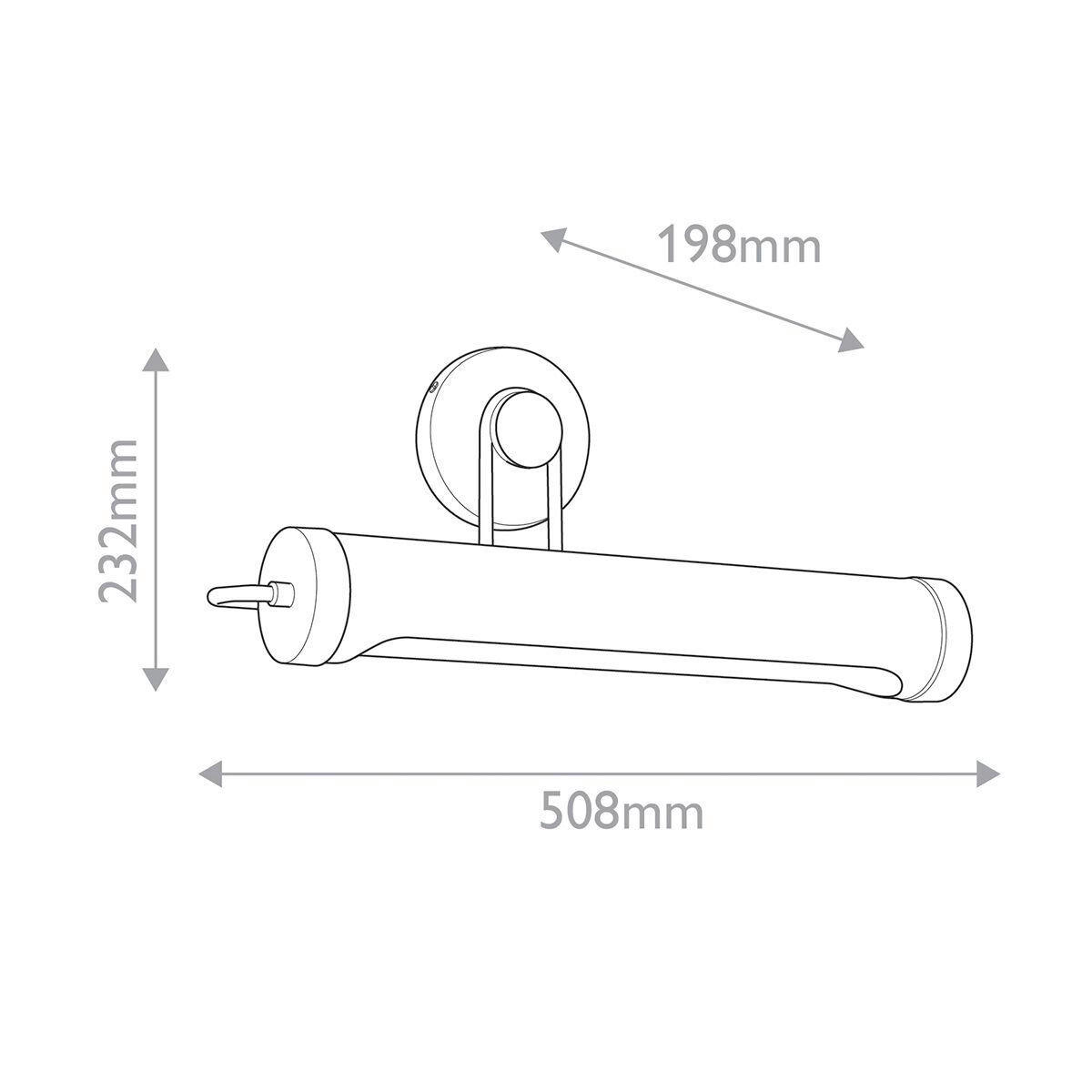 WANDLEUCHTE    - Bronzefarben, KONVENTIONELL, Metall (23,2/50,8/19,8cm) - Elstead Lighting