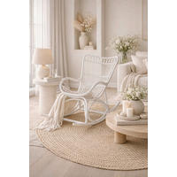 SCHAUKELSTUHL in Weiß  - Weiß, Natur, Holz (65/96/122cm) - MID.YOU