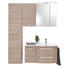 BADEZIMMER - Kastanienfarben/Weiß, KONVENTIONELL, Glas/Holzwerkstoff (140cm) - Welnova BADEZIMMER - Kastanienfarben/Weiß, KONVENTIONELL, Glas/Holzwerkstoff (140cm) - Welnova