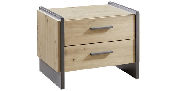 NACHTSCHRANK 57/45/41 cm  - Eichefarben/Eiche Artisan, Design, Holzwerkstoff/Kunststoff (57/45/41cm) - Hom`in