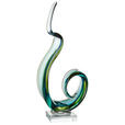 SKULPTUR - Transparent/Grün, Basics, Glas (16/14/38cm) - Ambia Home