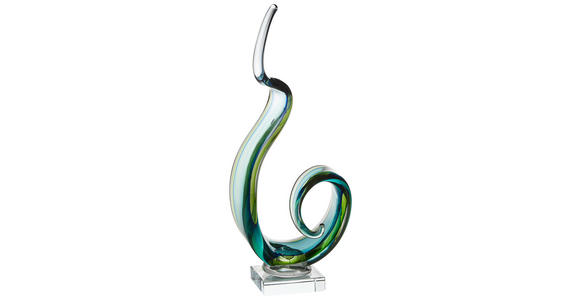 SKULPTUR - Transparent/Grün, Basics, Glas (16/14/38cm) - Ambia Home