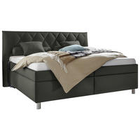 POLSTERBETT 180/200 cm  in Grau  - Weiss/Silberfarben, Konventionell, Holz/Textil (180/200cm) - Esposa