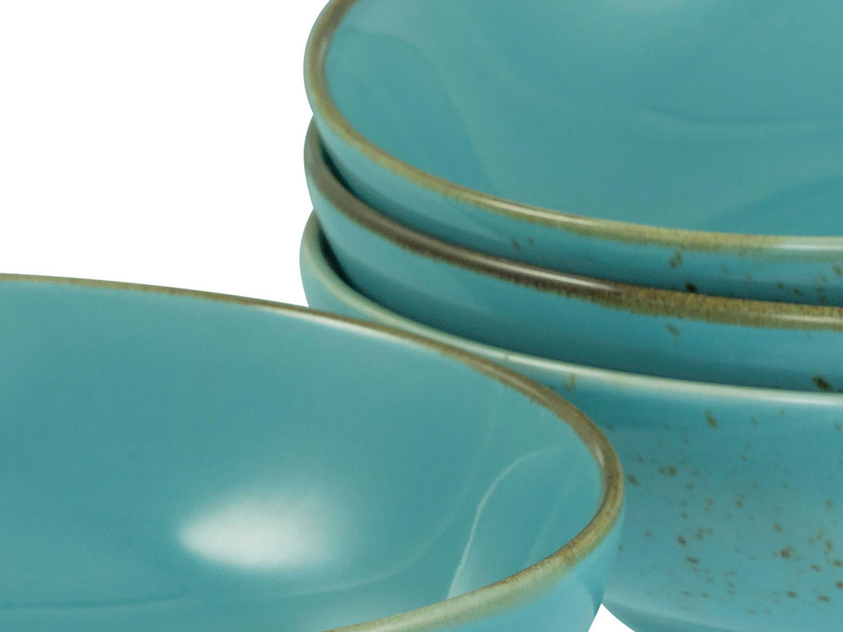 SCHÜSSELSET Nature Collection 4-teilig  - Blau, Design, Keramik - Creatable