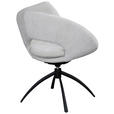 STUHL - Beige/Schwarz, Design, Textil/Metall (69/87,5/66,5cm) - Belluti